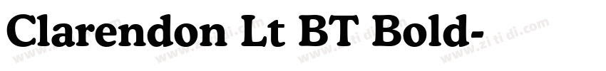 Clarendon Lt BT Bold字体转换
